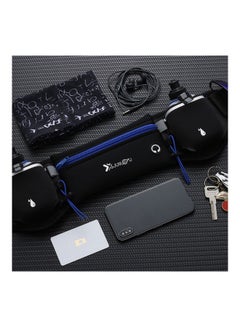 Generic Waist Bag Running Belt With Water Bottles Blue  - Image 3