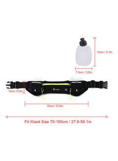 Generic Waist Bag Running Belt With Water Bottles Blue  - Image 4