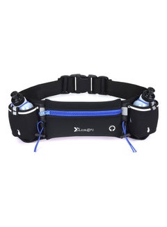 Generic Waist Bag Running Belt With Water Bottles Blue  - Image 1