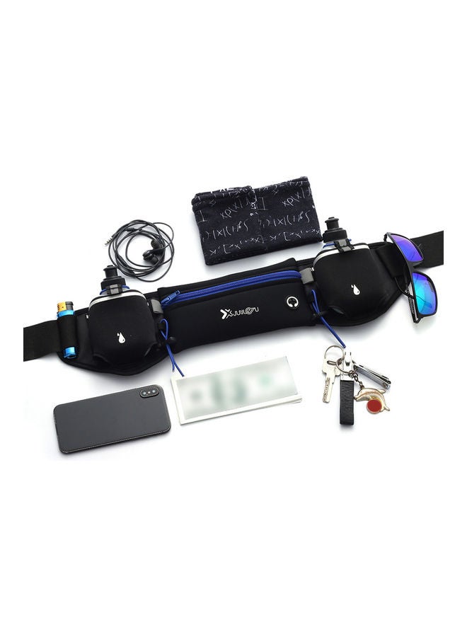 Generic - Waist Bag Running Belt With Water Bottles Blue - Image 1