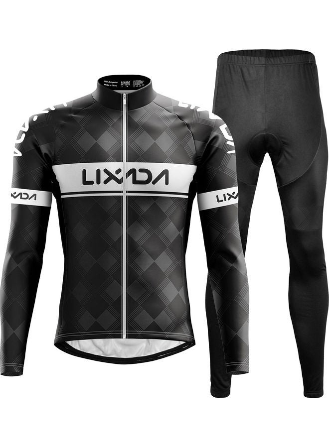 Generic Lixada Cycling Clothing Set Windproof Long Sleeve Bicycle Jersey Jacket 35 x 5 x 28cm - Image 1