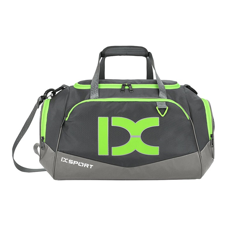 Generic 40L Sports Bag Training Gym Bag Unisex Fitness Bags Practical Multifunction Bag Large Capacity Outdoor Sporting Tote grey and green  - Image 4