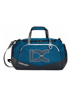 40L Sports Bag Training Gym Bag Unisex Fitness Bags Practical Multifunction Bag Large Capacity Outdoor Sporting Tote blue and white