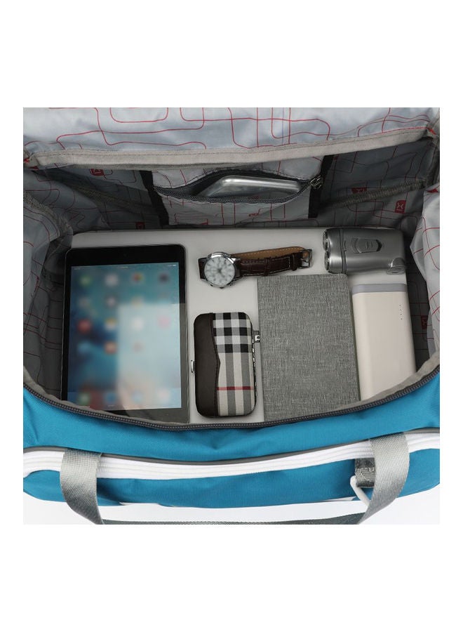 Generic - 40L Sports Bag Training Gym Bag Unisex Fitness Bags Practical Multifunction Bag Large Capacity Outdoor Sporting Tote blue and white - Image 1