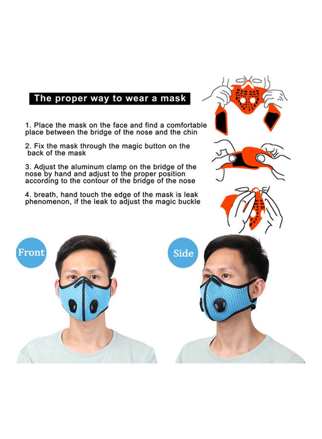 Generic - Dustproof Cycling Face Windproof Ride Running Mask 18 x 3 x 12cm - Image 1