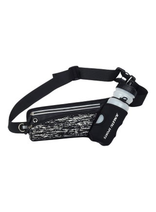 Reflective Running Belt Outdoor Sports Hydration Waist Pack With Water Bottle Holder 26x1.5x13cm - v1606055871/N42550865A_1