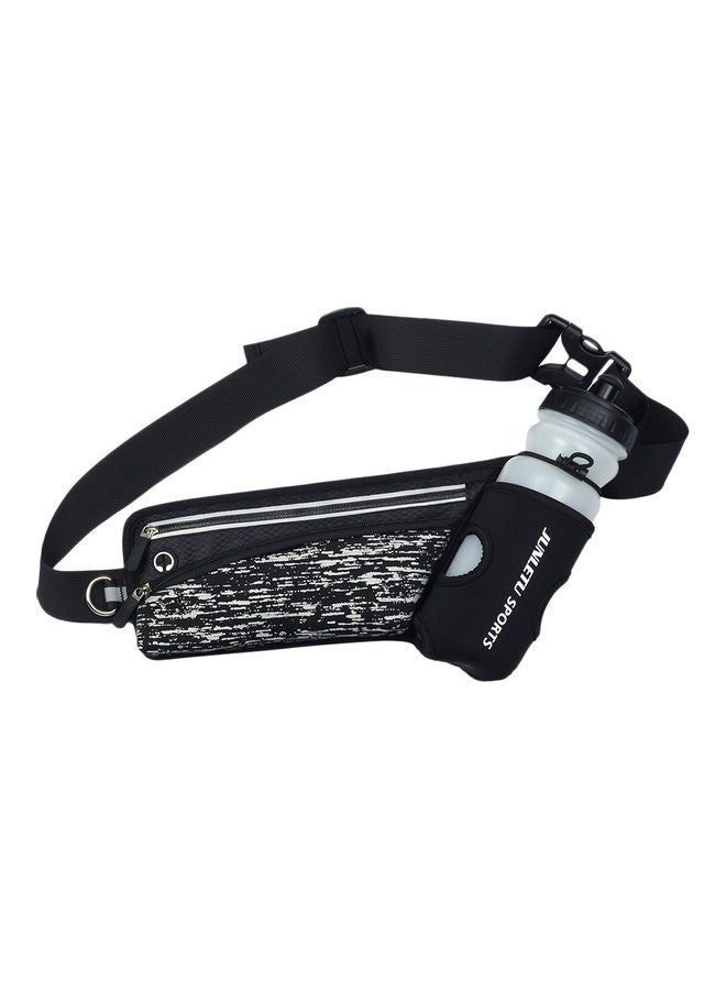 Reflective Running Belt Outdoor Sports Hydration Waist Pack With Water Bottle Holder 26x1.5x13cm
