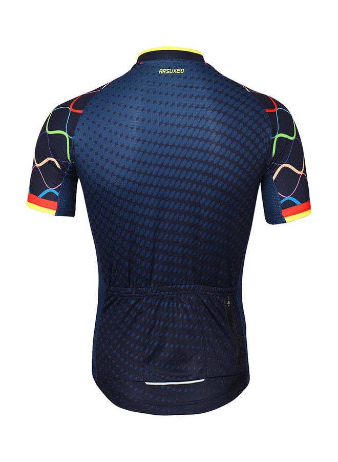 Generic Men's Cycling Clothing Set Quick-Dry Shirt 3D Cushion Padded Short Pants M 28 x 6 x 23cm  - Image 2