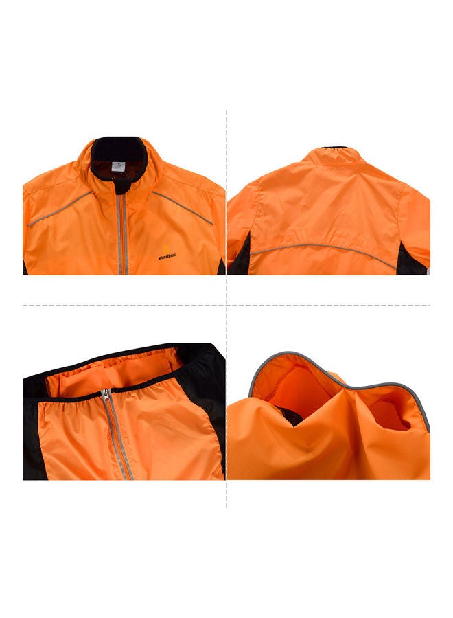 Generic Wolfbike Cycling Jersey Riding Jacket Long Sleeve Wind Coat 3XL 35x1x29cm  - Image 5