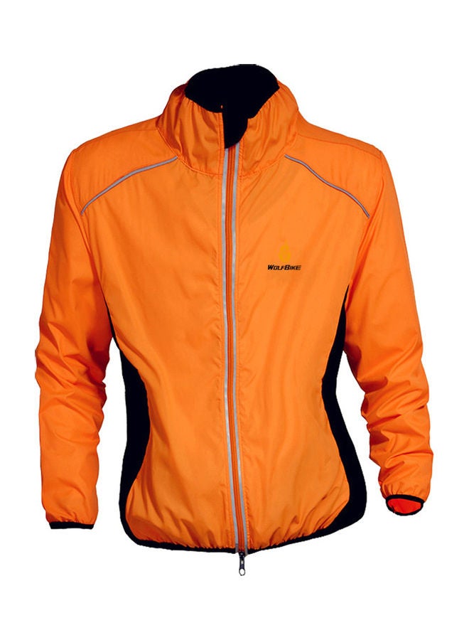 Generic Wolfbike Cycling Riding Jersey Jacket Long Sleeve Wind Coat L 35x1x29cm  - Image 1