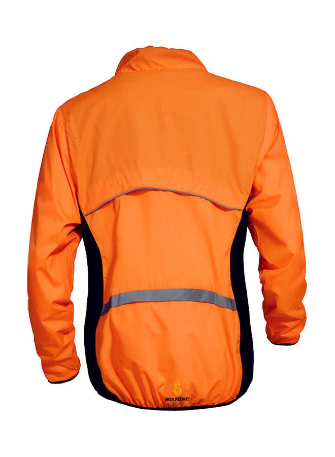 Generic Wolfbike Cycling Riding Jersey Jacket Long Sleeve Wind Coat L 35x1x29cm  - Image 4