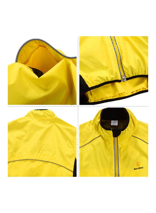 Generic Wolfbike Cycling Jersey Riding Jacket Long Sleeve Wind Coat M 35x1x29cm - Image 3