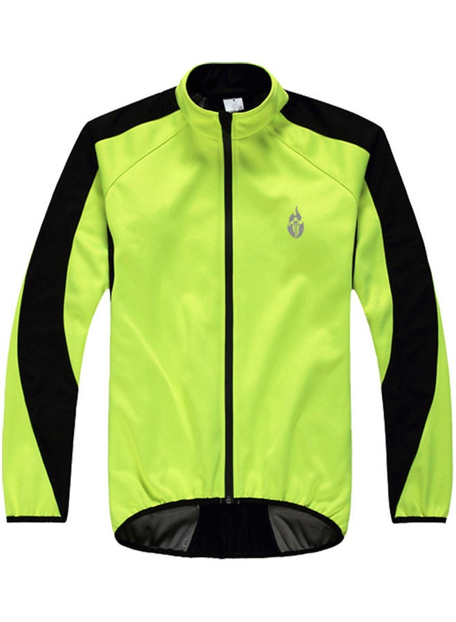 Generic Wolfbike Fleece Thermal Cycling Long Sleeve Jersey Winter Sports Jacket Wind Coat 3XL 35x7x29cm  - Image 1