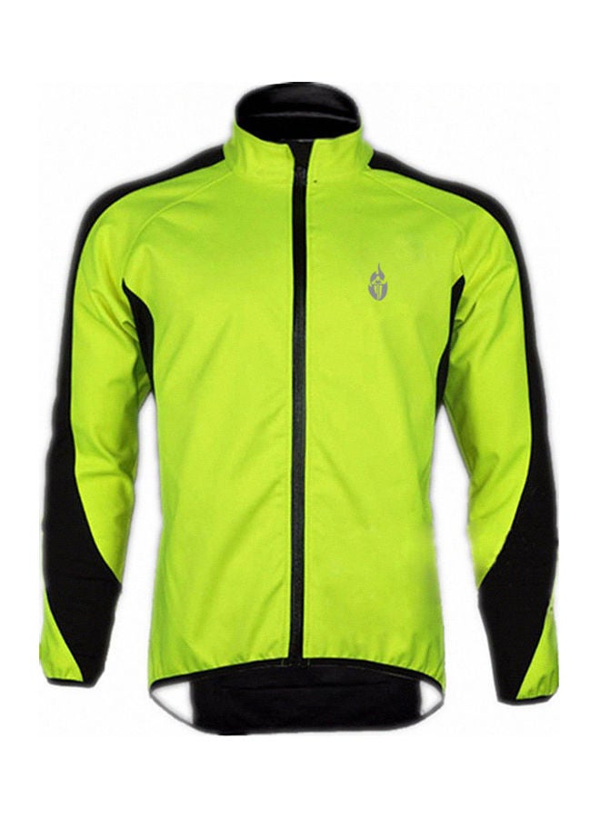 Generic Wolfbike Fleece Thermal Cycling Long Sleeve Jersey Winter Sports Jacket Wind Coat 3XL 35x7x29cm  - Image 4