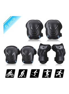 Set Of 6 Protector Kit Knee And Elbow Pads Wrist Guards M 30x4x18cm