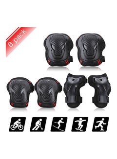 Set Of 6 Protector Kit Knee And Elbow Pads Wrist Guards S 30x4x18cm