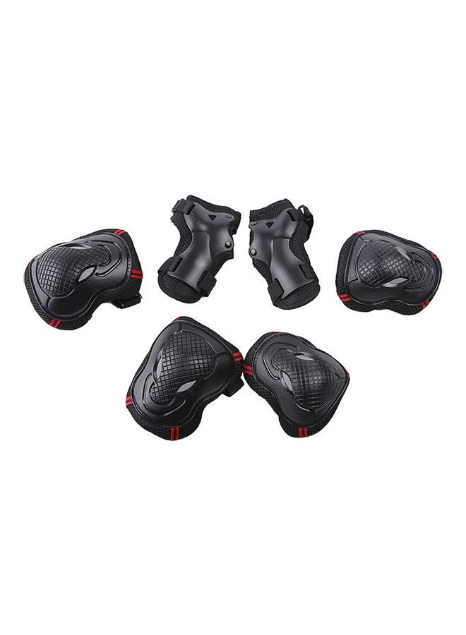 Generic - Set Of 6 Protector Kit Knee And Elbow Pads Wrist Guards S 30x4x18cm - Image 1