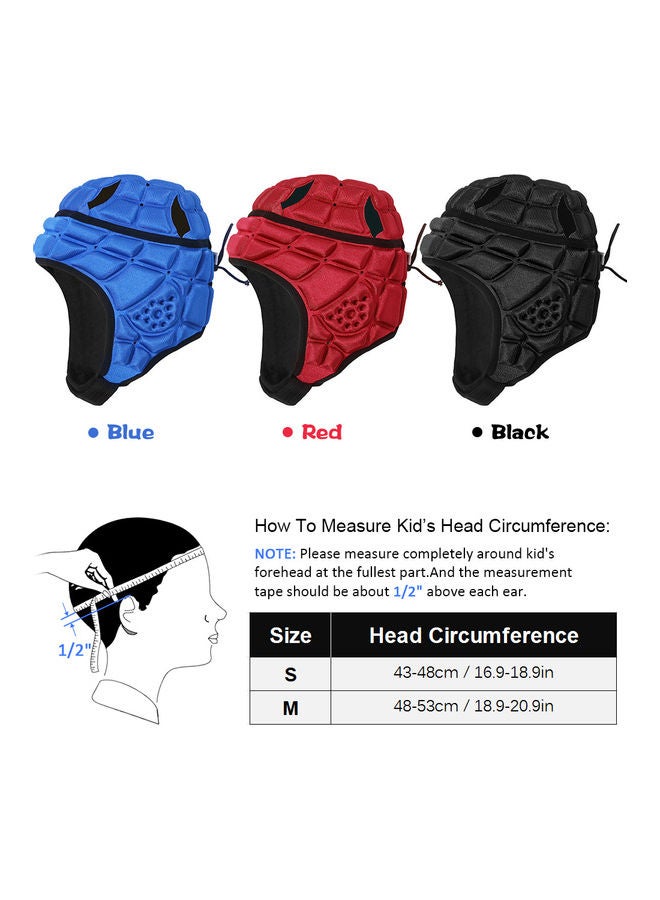 Generic Headguard Helmet Soft Padded Head Protector For Soccer Football Baseball Skating S 32x3x30.5cm  - Image 2