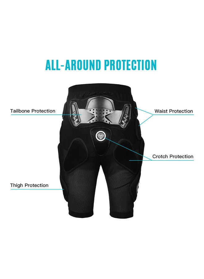 Generic Hip Protection Riding Armor Pants Protective Pad Shorts For Motorcycling Mountain Bike Cycling Skiing Skating Snowboarding M 48x5x20cm  - Image 5