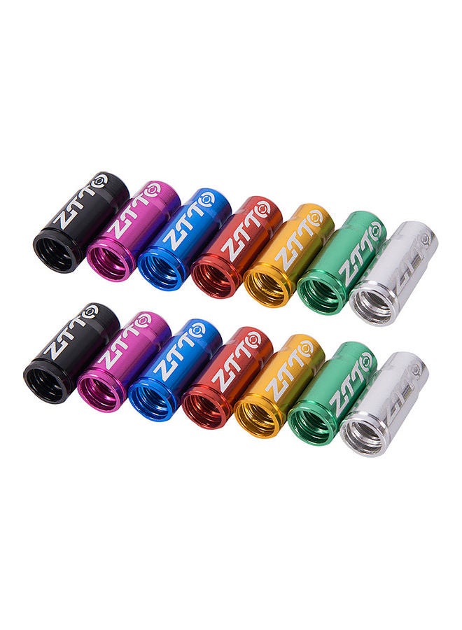 Generic 14-Pieces Bicycle Tire Bike Valve Caps For Presta Tire Protector Dust Covers 15x1x9cm - Image 2