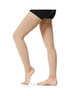 1-Pair Thigh High Socks Stockings Compression Sleeves for Varicose Vein Swelling L 23x2x15cm