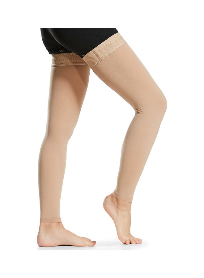 Generic - 1-Pair Thigh High Socks Stockings Compression Sleeves for Varicose Vein Swelling L 23x2x15cm - Image 1