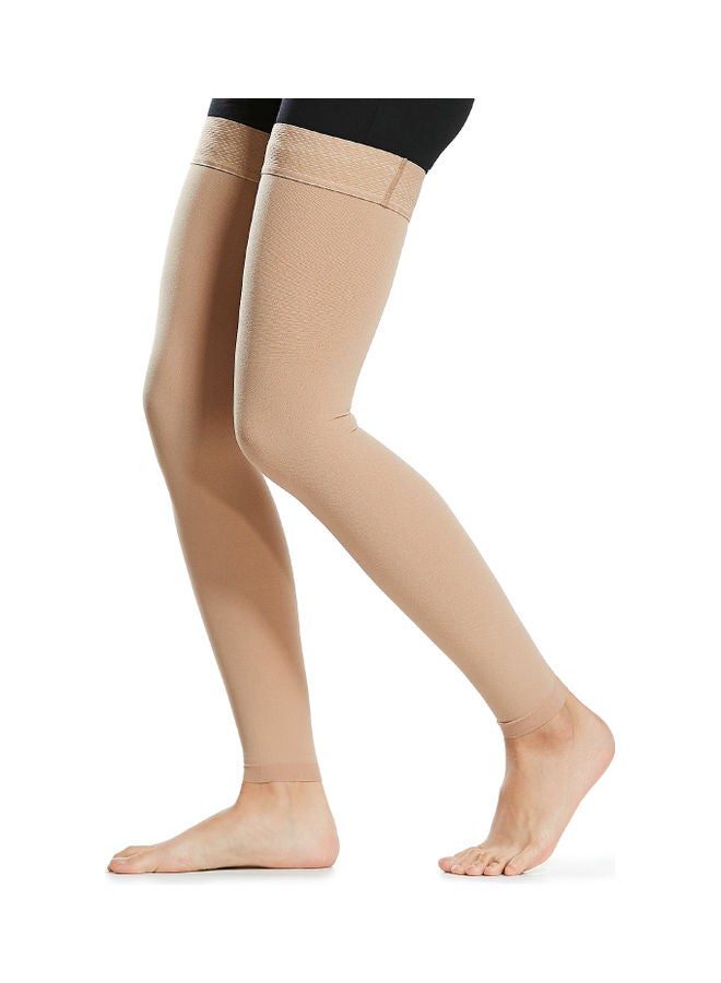 Generic - 1-Pair Thigh High Socks Stockings Compression Sleeves for Varicose Vein Swelling L 23x2x15cm - Image 1