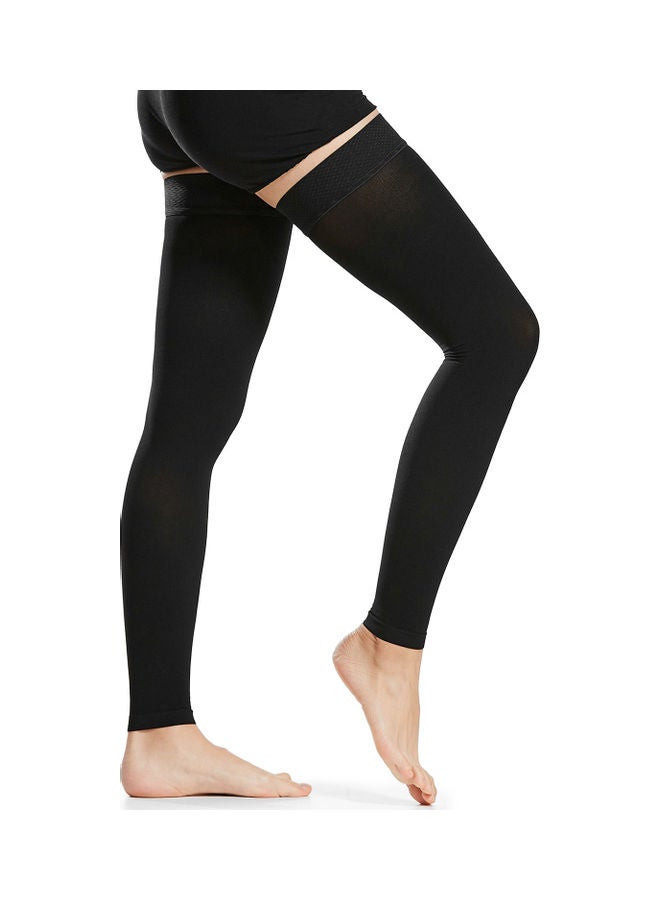 Generic - 1-Pair Thigh High Compression Socks Stockings Sleeves For Varicose Vein Swelling M 23x2x15cm 23x2x15cm - Image 1