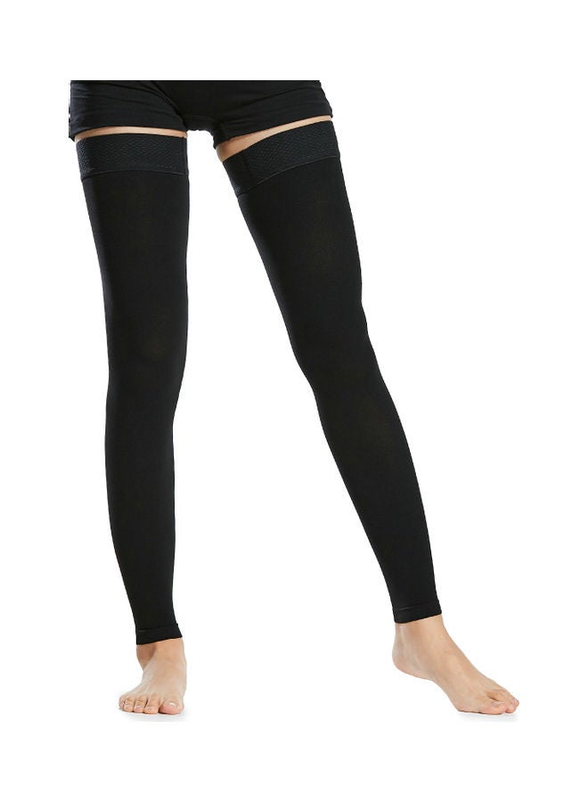 Generic - 1-Pair Thigh High Compression Socks Stockings Sleeves For Varicose Vein Swelling M 23x2x15cm 23x2x15cm - Image 1