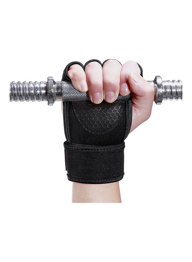 Generic Lifting Workout Gloves With Integrated Wrap L  - Image 2
