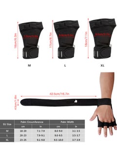 Generic Lifting Workout Gloves With Integrated Wrap L  - Image 3
