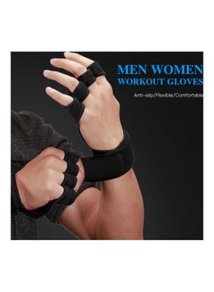 Generic Lifting Workout Gloves With Integrated Wrap L  - Image 4