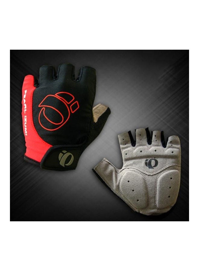 Generic Unisex Bike Breathable Wear-Resistant Anti-Skidding Half Finger Gloves L 21x1x17.5cm  - Image 4