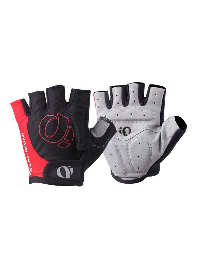 Generic Unisex Bike Breathable Wear-Resistant Anti-Skidding Half Finger Gloves L 21x1x17.5cm  - Image 2