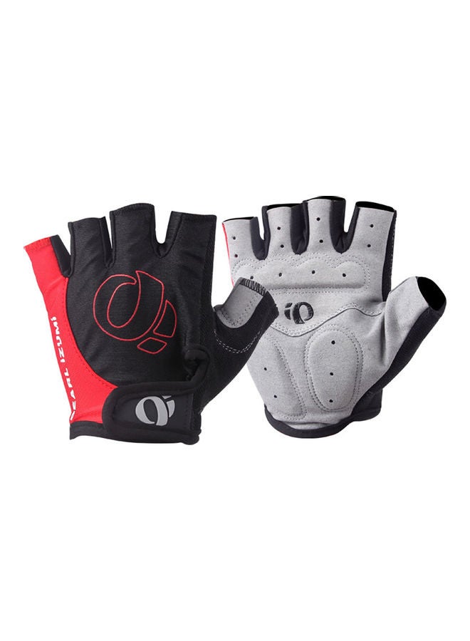 Generic Unisex Bike Breathable Wear-Resistant Anti-Skidding Half Finger Gloves L 21x1x17.5cm  - Image 1