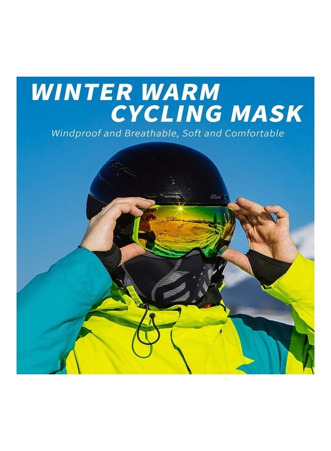Generic - Thermal Face Mask Wind-proof Cycling Neck Warmer Motorcycle Under Helmet Lining Mask Caps with Ear Covers Ultimate Thermal Retention Hat for Running Cycling Skiing & Winter Sports 18x4x13cm - Image 1