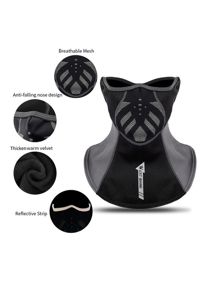 Generic - Thermal Face Mask Wind-proof Cycling Neck Warmer Motorcycle Under Helmet Lining Mask Caps with Ear Covers Ultimate Thermal Retention Hat for Running Cycling Skiing & Winter Sports 18x4x13cm - Image 1