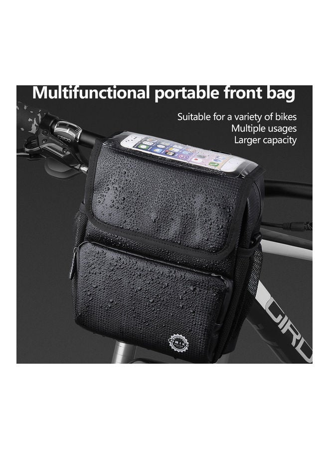 Generic - Touch Screen Bike Handlebar Bag Waterproof Bicycle Front Bag Road Mountain Bike Bag Bicycle Frame Bag Bike Pouch Cycling Accessories 24x10x21cm - Image 1