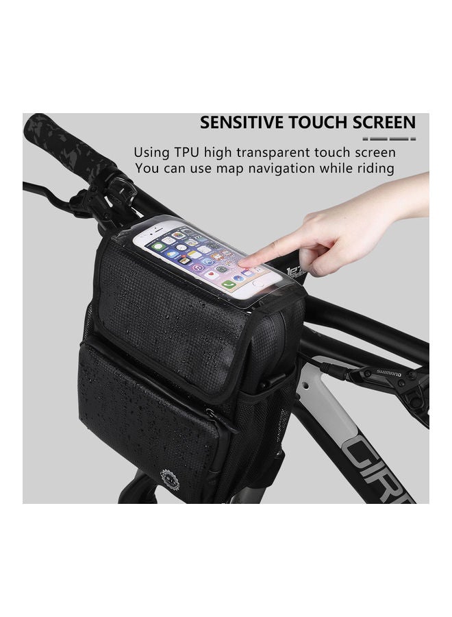 Generic - Touch Screen Bike Handlebar Bag Waterproof Bicycle Front Bag Road Mountain Bike Bag Bicycle Frame Bag Bike Pouch Cycling Accessories 24x10x21cm - Image 1