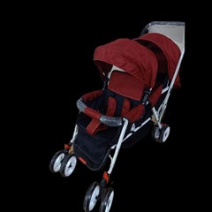 Happy Baby Plastic Double Stroller  - Image 2