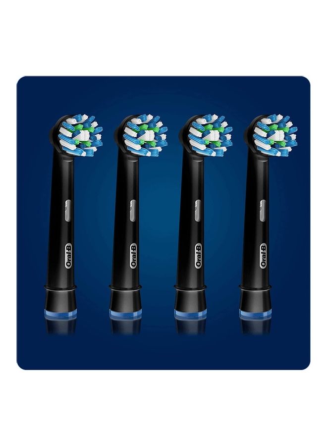 Oral-B Pack Of 4 Advanced Cross-Action Brush Heads Black 8cm  - Image 3