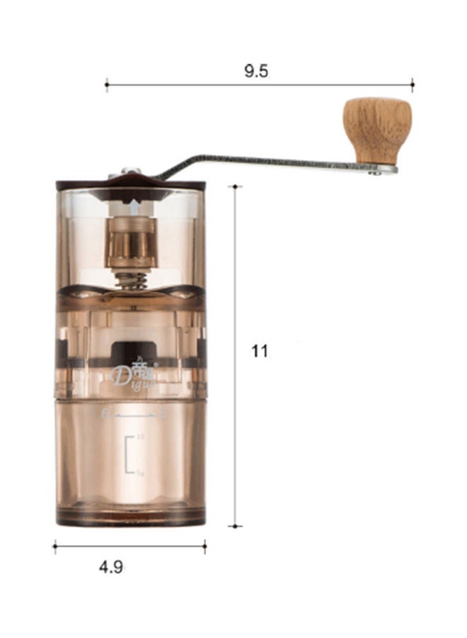 مطحنة حبوب قهوة يدوية منزلية أصفر - Image 2