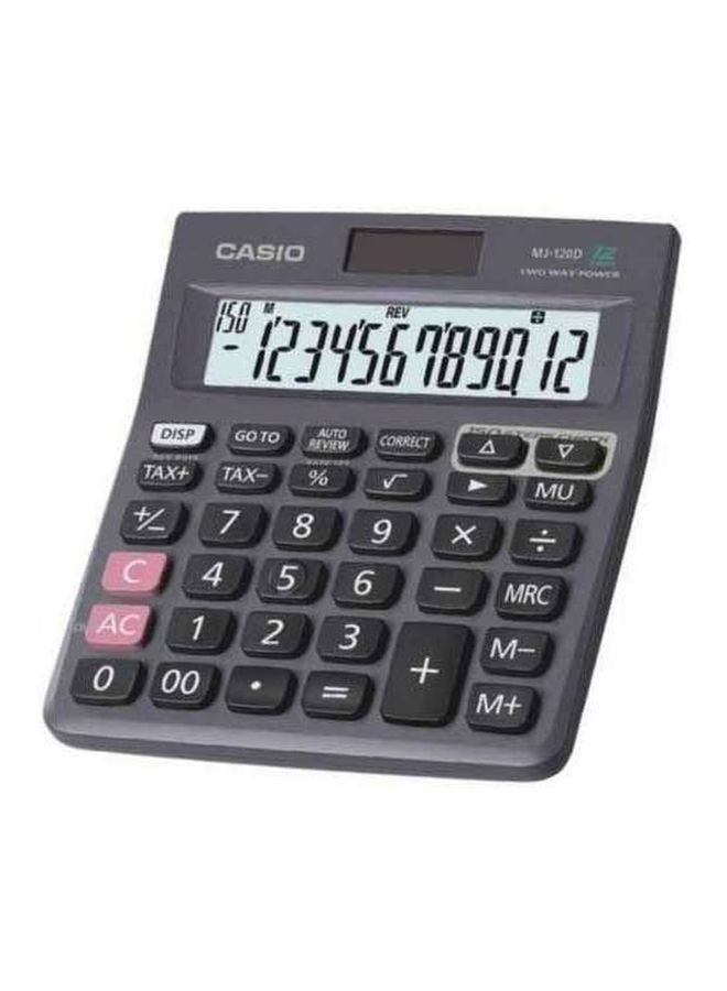 12 Digit Mini Desk Calculator black