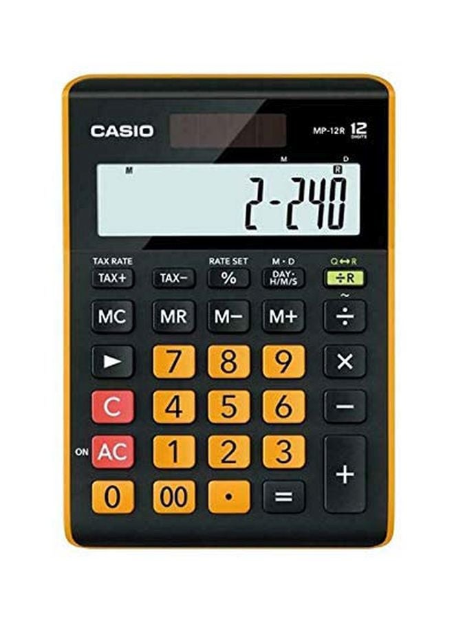 MP 12R Warehouse Electronic Calculator Black/Orange/Pink
