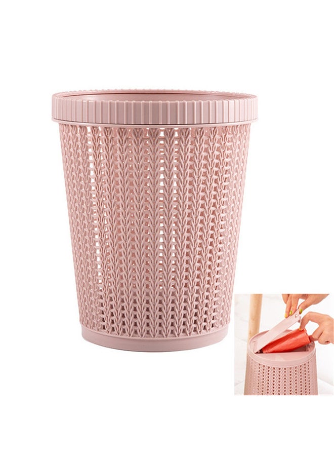Biki - Household Removable Plastic Trash Bin Pink 1kg - Image 1
