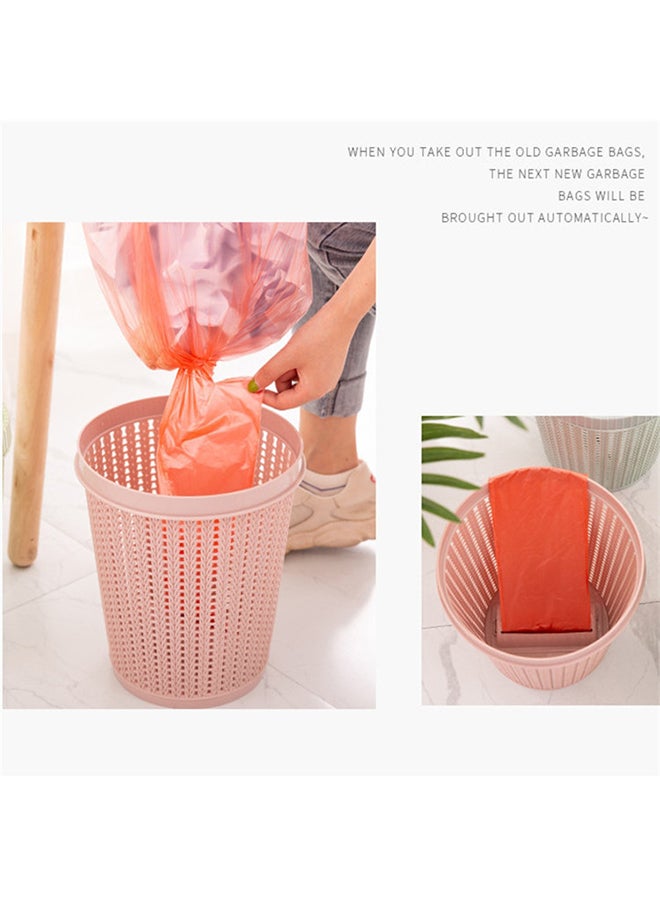 Biki - Household Removable Plastic Trash Bin Pink 1kg - Image 1