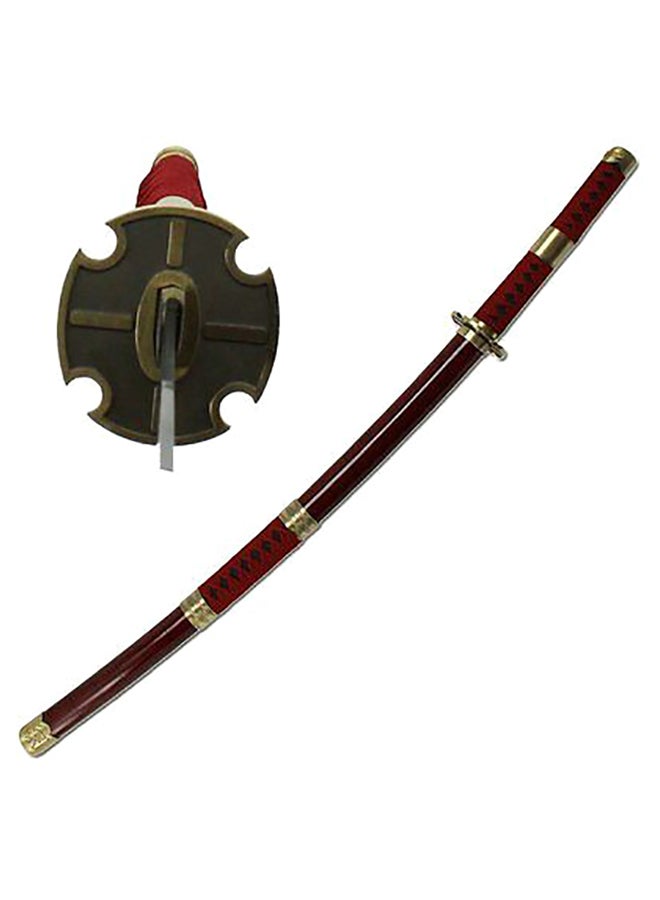 Generic Red One Piece Rononoa Zoro Wooden Sword 104cm  - Image 3