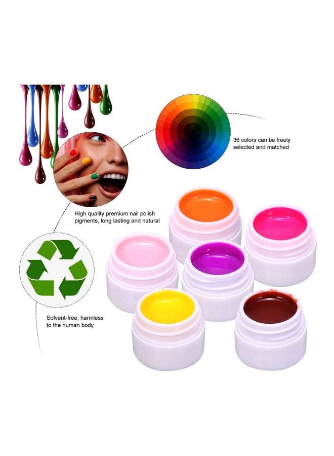 Anself 24 Colour Nail Polish Multicoluor - Image 3