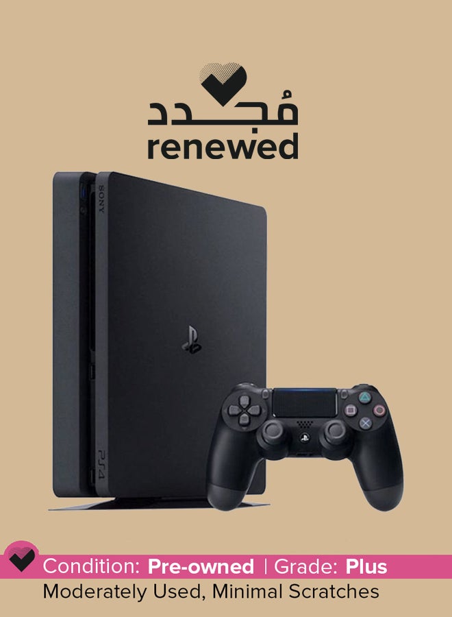 Sony Renewed - PlayStation 4 Slim 1TB Console - Jet Black - Image 1