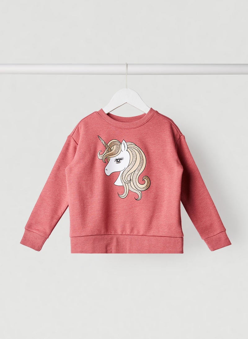 The Children's Place - Kids Unicorn Sweatshirt Shortcake - Image 1